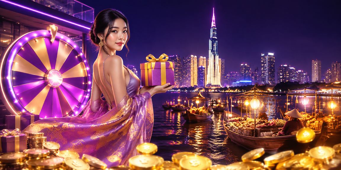 Bàn Roulette rực rỡ ánh neon tại TP Hồ Chí Minh, người chơi tham gia casino trực tuyến