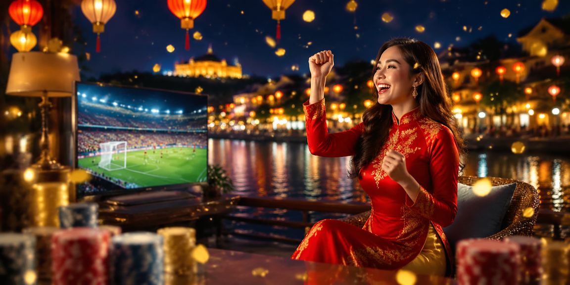 Phụ nữ mặc áo dài Huế tham gia cá cược trực tuyến trên điện thoại